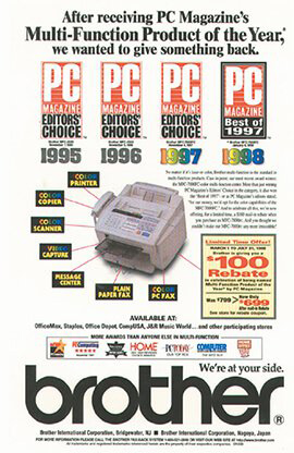 ได้รับรางวัล "Editor's choice" 4 ปีซ้อนจาก นิตยสาร PC (นิตยสารในสหรัฐอเมริกา)