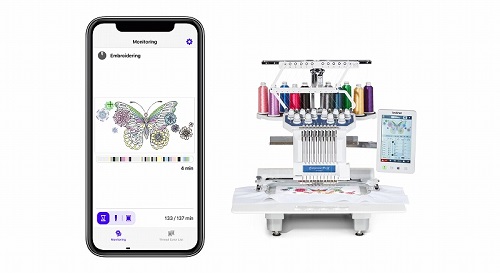Embroidery monitoring mobile application